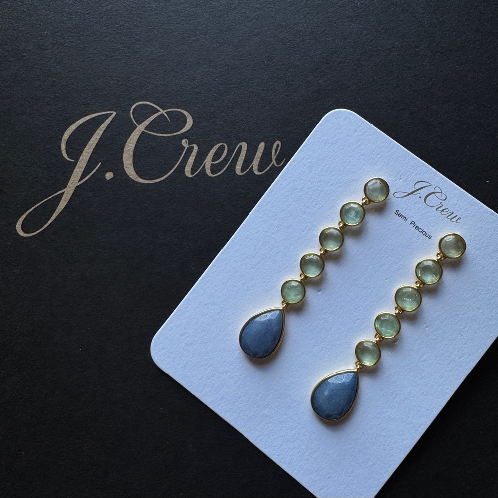 J. Crew Mixed-stone drop earrings - Picture 2 of 6